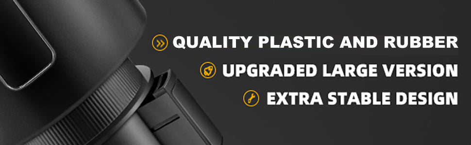 Car Cup Holder Expander, Cup Holder Extender for Car with Adjustable Base, Fits Yeti 24/36/46oz, Hydroflask 32/40oz, Large Bottles in 3"-3.9" (16-40oz)