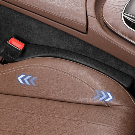 Car Seat Gap Filler 2 Pack, Universal Fit PU Leather Car Seat Gap Plug to Fill The Gap Between Seat and Console, Car Seat Crevice Blocker Stop Things from Dropping